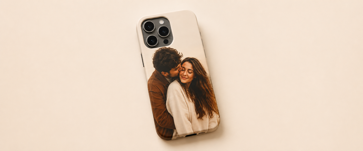 Couple photo phone case
